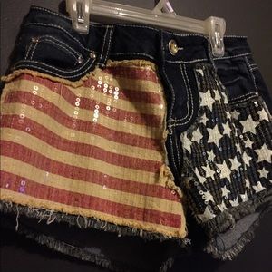 American Red White and Blue sequence shorts!